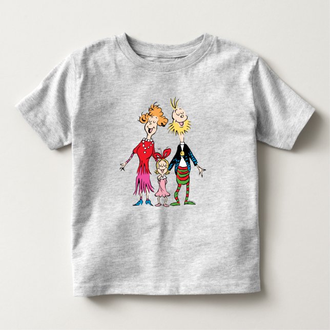 Cindy Lou Who's Family Portrait Toddler T-Shirt (Front)