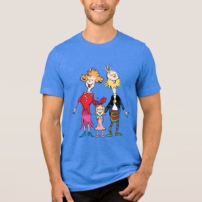Cindy Lou Who's Family Portrait Tri-Blend Shirt (Front)