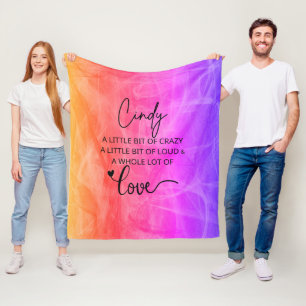 Cindy Love Fleece Blanket
