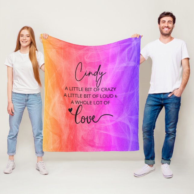 Cindy Love Fleece Blanket (In Situ)