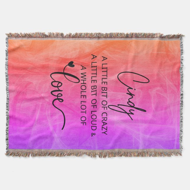 Cindy Love Throw Blanket (Front)