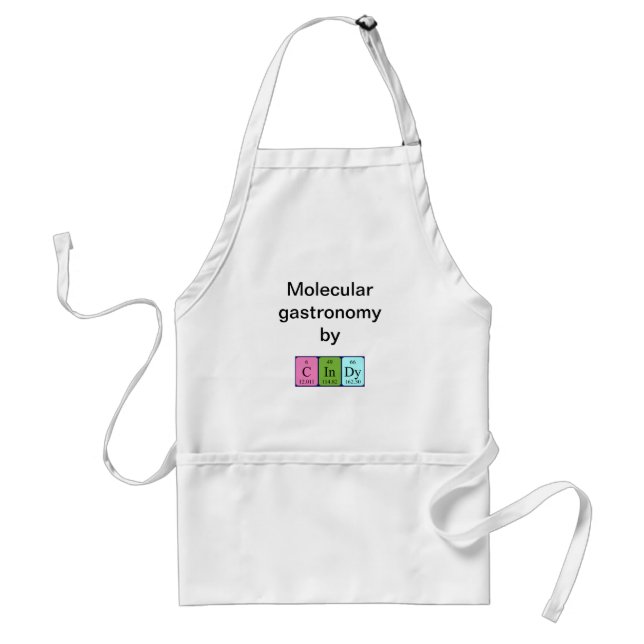 Cindy periodic table name apron (Front)