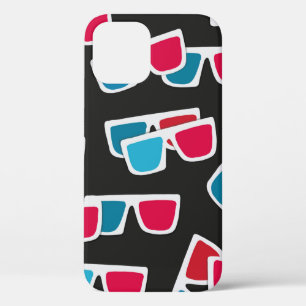 Cinema, 3d glasses pattern, seamless. iPhone 12 case