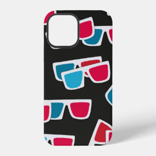 Cinema, 3d glasses pattern, seamless. iPhone 12 case