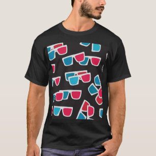 Cinema 3D Glasses: Seamless Pattern T-Shirt
