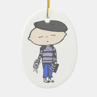 Cinema babe ceramic ornament