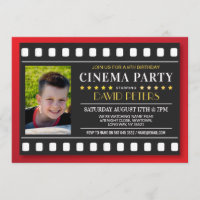 Cinema Birthday Party Film Any Age Red Photo Kids