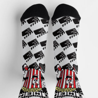 *[CINEMA]* Logo Pattern Lite Grey  Socks