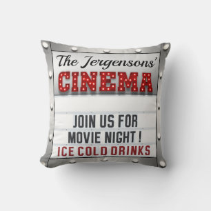 Cinema Movie Night Theater Theatre Cushion