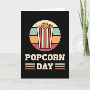 Cinema Popcorn Day Movie Snack Pop Film Gift Idea Card
