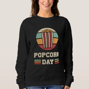 Cinema Popcorn Day Movie Snack Pop Film Gift Idea Sweatshirt