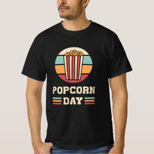 Cinema Popcorn Day Movie Snack Pop Film Gift Idea T-Shirt