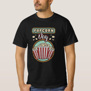 Cinema Popcorn Day Movie Snack Pop Film Gift Idea T-Shirt