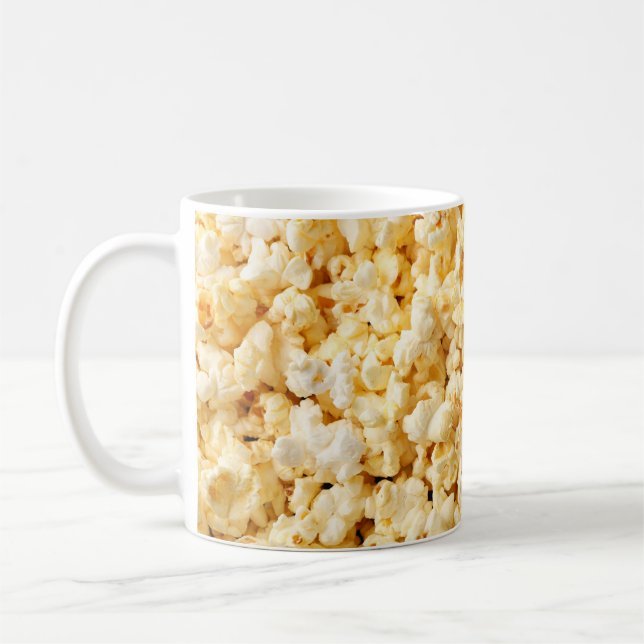 Cinema Popcorn Full Background. Coffee Mug (Left)
