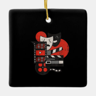 Cinema Theatre Actor Or Lover Gift Ceramic Ornament