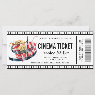 cinema ticket Invitation