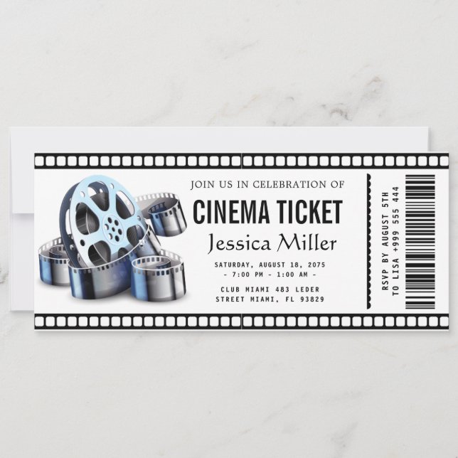 cinema ticket Invitation (Front)