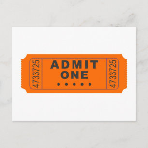 Cinema Ticket Postcard
