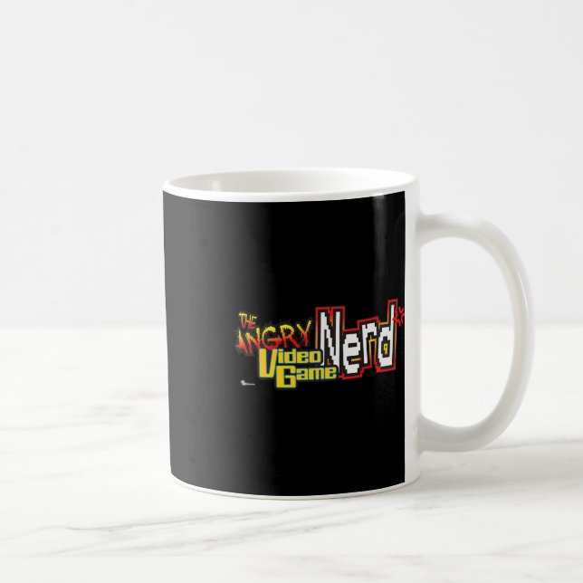 Cinemacre Angry Video Game Nerd Logo Premium  Coffee Mug (Right)