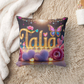 "Cinematic Comfort: Talia's Fluffy Cushion" Cushion