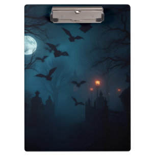 Cinematic Dark Fantasy Halloween Gothic Design Clipboard