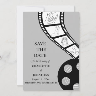 Cinematic Film Strip Save The Date