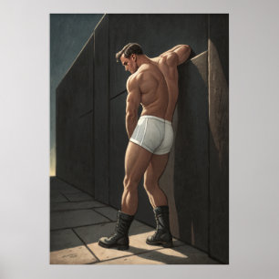 Cinematic guy on the wall poster