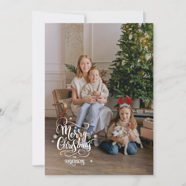 Cinematic Mood Christmas Holiday Card (Front)