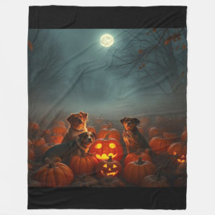Cinematic Pumpkin Patch Pet Blanket Fall Magic