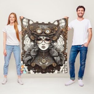 "Cinematic Steampunk" Fleece Blanket