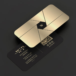 Cinematographer Black Faux Gold Film Producer Business Card