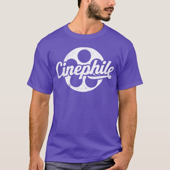 Cinephile Movie Lover Design With Film Reel Graphi T-Shirt (Front)