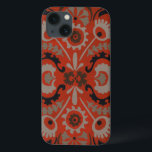 Cinnabar Suzani I iPhone 13 Case<br><div class="desc">Home Décor</div>