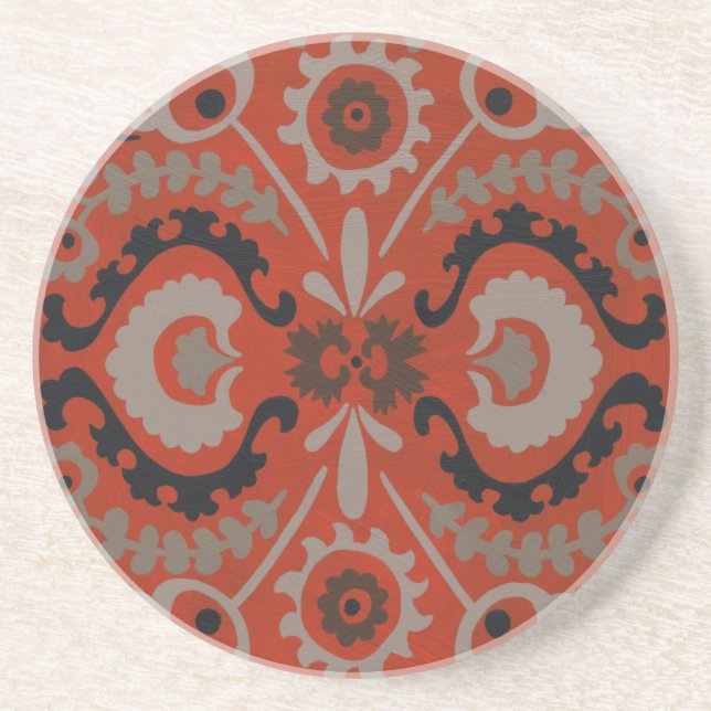 Cinnabar Suzani I Coaster (Front)