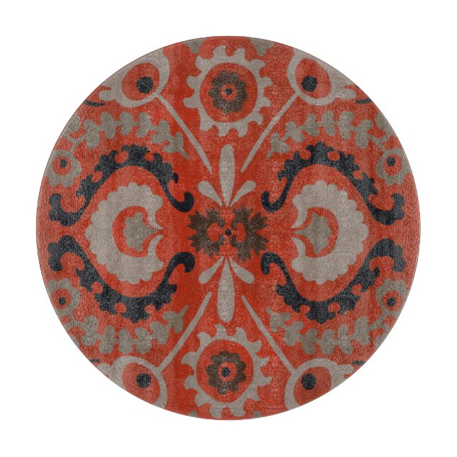 Cinnabar Suzani I Cutting Board (Front)