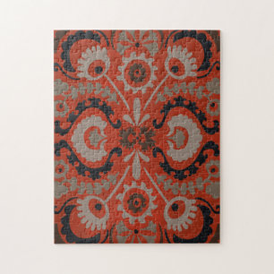 Cinnabar Suzani I Jigsaw Puzzle