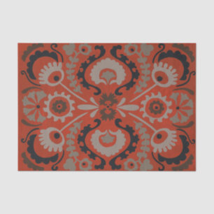 Cinnabar Suzani I Tissue Paper