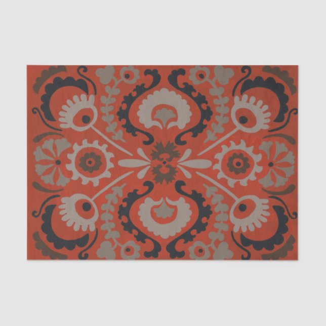 Cinnabar Suzani I Tissue Paper (Front)