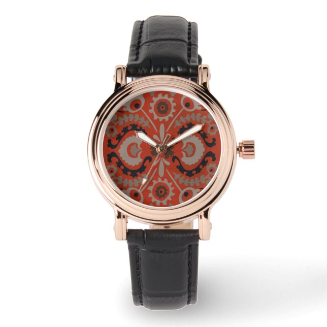 Cinnabar Suzani I Watch (Front)