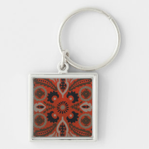 Cinnabar Suzani II Key Ring