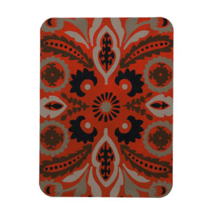 Cinnabar Suzani II Magnet