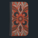 Cinnabar Suzani II Samsung S4 Wallet Case<br><div class="desc">Home Décor</div>