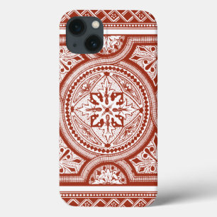 Cinnabar Woodblock IV iPhone 13 Case