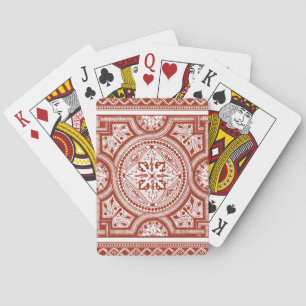 Cinnabar Woodblock IV Playing Cards