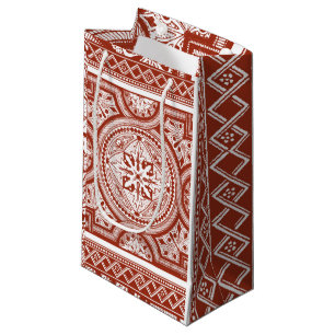 Cinnabar Woodblock IV Small Gift Bag