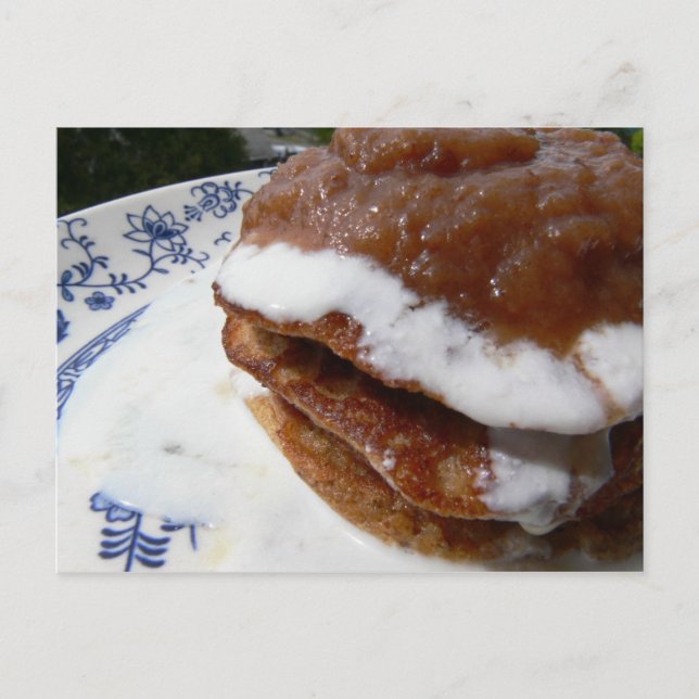 Cinnamon Almond Pancakes Postcard (Front)
