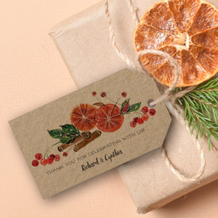 Cinnamon and Orange Slices Favour Gift Tags