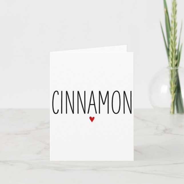 Cinnamon And Sugar1  Card (Front)