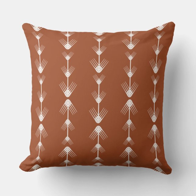 Cinnamon Bark and Arrows Fall  Cushion (Front)