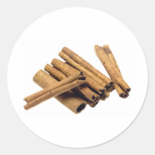 Cinnamon bark classic round sticker